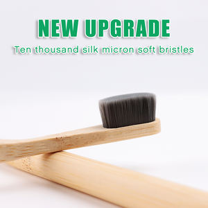 वयस्कों के लिए सुपर सॉफ्ट बायोडिग्रेडेबल लकड़ी के टूथब्रश प्राकृतिक बांस चारकोल के साथ नरम ब्रिस्टल घर का उपयोग बॉक्स पैक किया गया - Product Image 3