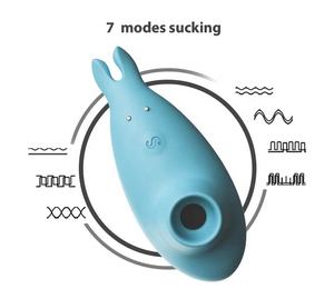 เครื่องนวดเจ็ดระดับความถี่ บลูชาร์ค เครื่องสั่นดูดกระตุ้นหน้าอกและคลิตอริส ของเล่นทางเพศสำหรับผู้หญิง - Product Image 1