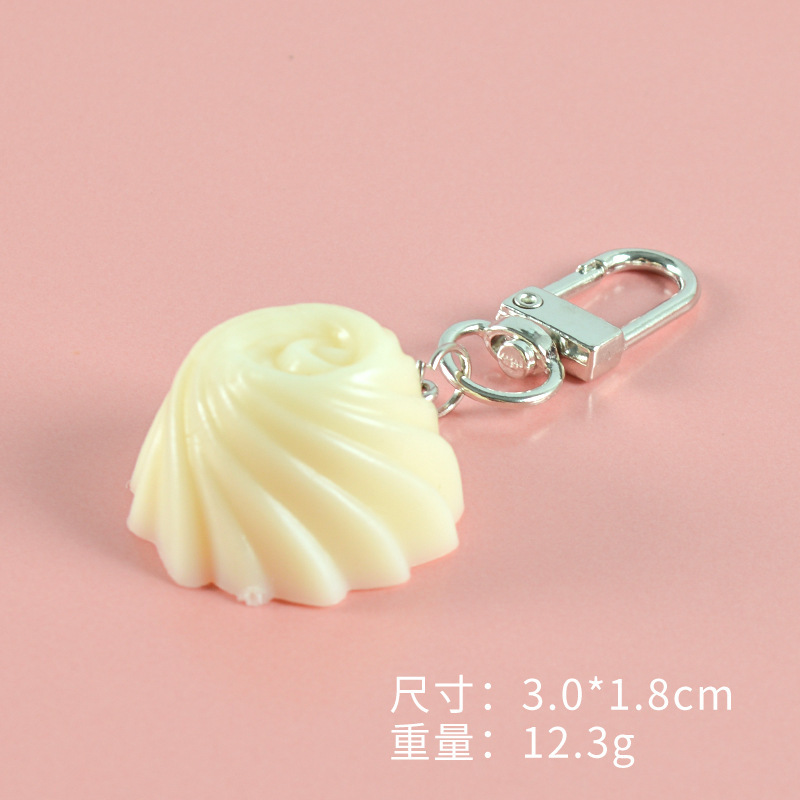 White-round chocolate-door buckle