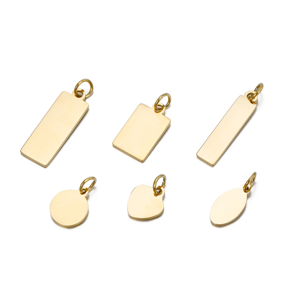 Подвеска с логотипом из нержавеющей стали