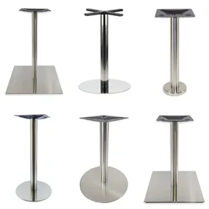 Folding Table Legs Furniture Stainless Frame Foldable Training Metal Billiard Coffee Dining Table Base For Glass Top