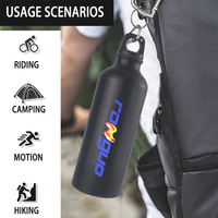 Botella de Agua Deportiva de Aluminio y Acero Inoxidable Personalizada con Logotipo Ranguo, Colorida, para Exteriores, Promocional, 500ML 750ML 1000ML, Duradera
