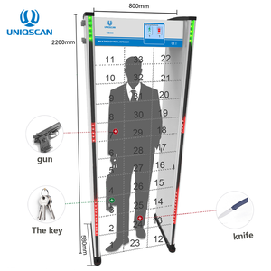 Otel güvenliği için UB800 yüksek teknoloji Walk-through Metal dedektörü 33 bölgeleri kapı güvenlik koruma insanlar yüksek teknoloji Metal tarayıcı - Product Image 2