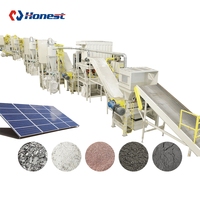 Machine de recyclage de panneaux solaires bifaciaux pour le recyclage de modules photovoltaïques à double vitrage, équipement de récupération de matériaux