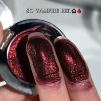 Palette de fards à paupières en poudre hautement pigmentée, multichrome, effet caméléon, couleur changeante, fard à paupières rouge duochrome