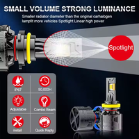 Ampoules de phares LED haute puissance 130W 12000LM T200, faisceau haut et bas, H4 H7 6500K, phares LED 9004 9007, lumière LED personnalisée
