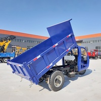 Tricycle diesel à 3 roues 250cc 350cc avec carrosserie ouverte et moteur puissant pour le transport agricole