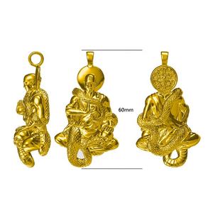 Bijoux en acier inoxydable, chaîne personnalisée, pendentifs plaqués or, collier, bague, boucles d'oreilles, fabrication en gros - Product Image 1