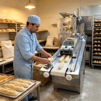 Machine à façonner les baguettes haute performance, machine à fabriquer du pain, machine à faire des toasts