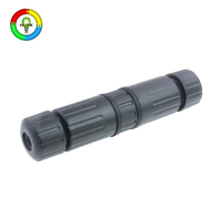 Conector Ethernet Mini M16 Impermeable RJ45 para Montaje en Panel, IP65, PA66, Nylon, Hembra, para Caja de Telecomunicaciones Exterior Compacta
