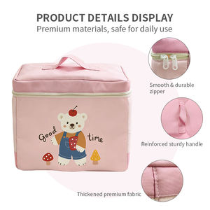 Caja de Almacenamiento de Juguetes de Gran Capacidad, Organizador de Tela Plegable con Tapa Superior y Asa de Agarre, Contenedor para Guardar en el Dormitorio o el Armario - Product Image 1