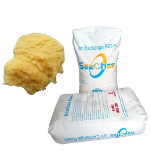 Brownish yellow color Ion Exchange Resin 001*7H IR120H for Iaundry Detergents Soft Water