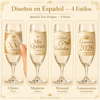Etiqueta Personalizada para Recuerdo de Boda en Dorado Rosa con Transferencia UV, para Vidrio y Cerámica, Resistente al Agua, con Nombre y Fecha Personalizados, para Eventos de Quinceañera