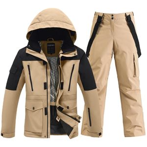 Traje <span class=keywords><strong>de</strong></span> Esquí Personalizado para Hombre, Impermeable, Conjunto <span class=keywords><strong>de</strong></span> Dos Piezas, Chaqueta y Pantalones <span class=keywords><strong>de</strong></span> Snowboard, Traje <span class=keywords><strong>de</strong></span> <span class=keywords><strong>Nieve</strong></span> Cortavientos para Invierno - Product Image 4
