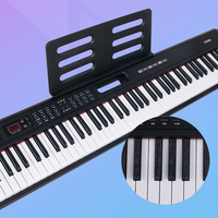 High Quality 88 Keys Portable Electric Piano Keyboard MIDI BT with Various Functions