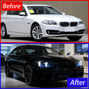 Faros Delanteros LED para <span class=keywords><strong>BMW</strong></span> Serie 5 M5 F10 <span class=keywords><strong>520i</strong></span> 525i 530i 535i 550i 2011-2017, Conjunto de Proyectores con Lentes, Accesorios Plug and Play - Product Image 3