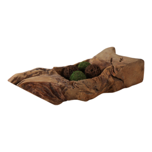 Ciotola Decorativa Lunga in Legno per Tavolino da Caffè, Decorazione Rustica per la Casa, Centrotavola da Cucina - Product Image 2