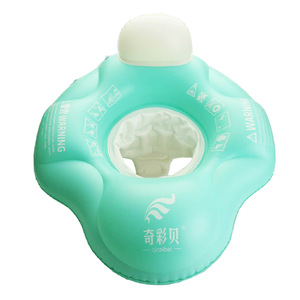 Anneau de natation gonflable pour bébé, forme ovale, pour jeux aquatiques pour enfants, usage domestique, couleur unie, Pvc respectueux de l'environnement - Product Image 2