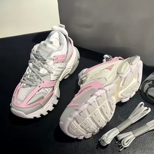 Chaussures de luxe de créateur, baskets rétro, qualité supérieure, chaussures décontractées pour hommes et femmes, style course à pied, sport, marche, lacets avec boîte - Product Image 5