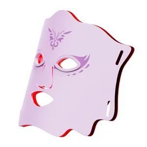 OEM LED-Lichttherapie-Gesichtsmaske Gesichtshautpflege-Gerät 3 Farben Rot Blau Hautverjüngung Anti-Aging-Produkt für Falten