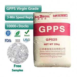 Gránulos de Poliestireno GPPS de Grado Alimenticio, Alto Brillo, Alto Impacto 525, Grado de Moldeo por Inyección, Grado Médico, Materia Prima Plástica - Product Image 1
