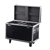 Flight case portable élégant et robuste en aluminium pour projecteur de scène à faisceau mobile 1/6 1/8 1/10 avec roues