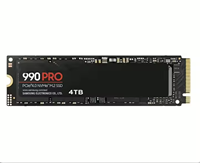 SSD 990 PRO 4 To NVMe M.2 2280 PCIe 4.0 Disque Dur NVMe à État Solide pour Console, Ordinateur Portable/PC/Jeux