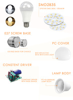 B22 e27 livraison gratuite lumières de noël ampoule rgb