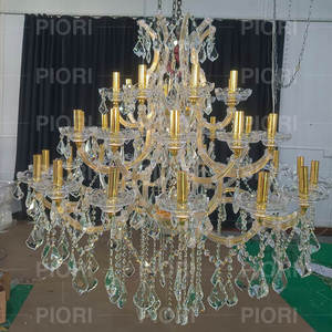 โคมไฟระย้ามาเรียเทเรซ่า37ดวงโคมระย้าคริสตัลขนาดใหญ่สำหรับห้องโถงจัดงานแต่งงาน - Product Image 3