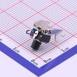 TS-1093B-A8B3-D2 Tactile Switch Through hole Component THT Switch Single Pole Single Throw Round Button 2.5N Right Angle Insert - Product Image 2