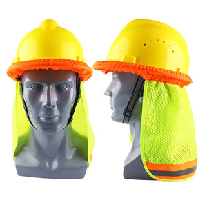 Protection UV pour le cou, <span class=keywords><strong>casque</strong></span> de sécurité haute visibilité, écran solaire en maille, équipement de protection pour <span class=keywords><strong>casque</strong></span> de chantier - Product Image 1