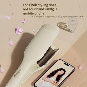 Rizador de Pelo Profesional de 32mm Tipo W para Ondas Profundas con Iones Negativos para Uso Femenino al por Mayor - Product Image 4
