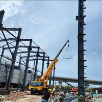 Estructura de Acero para Garaje, Estacionamiento, Estadio, Nave Industrial, Gran Taller de Acero, Fabricada en China