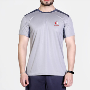 T-shirt de sport pour homme personnalisé avec logo, t-shirt d'entraînement à séchage rapide, vêtements de sport pour homme, t-shirt de fitness pour la course en plein air - Product Image 1