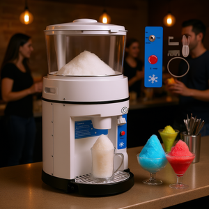 Machine à glace électrique de comptoir professionnelle 110V 350W avec trémie de 17,6 lb pour fêtes et snack-bars - Product Image 2