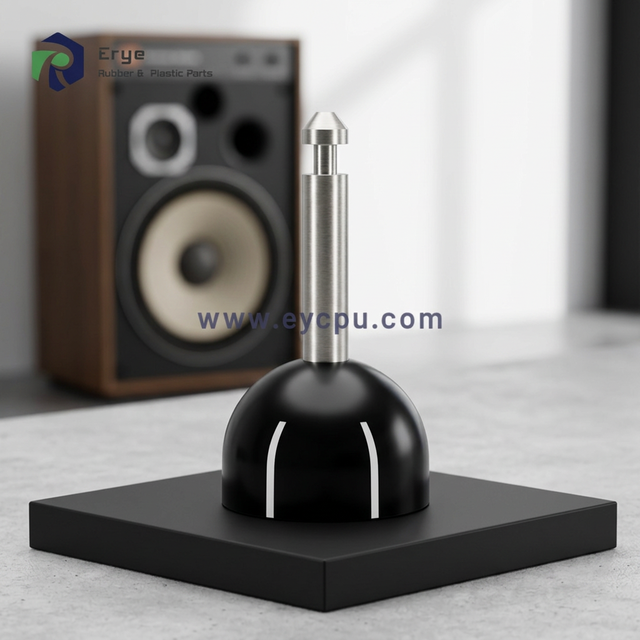 Rubber Product Manufacturer Custom Heavy-Duty Rubber Feet Speaker Isolation Pads with Stainless Steel Screws