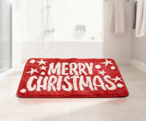 พรมเช็ดเท้าไมโครไฟเบอร์โพลีเอสเตอร์แบบทอสั่งทำขายส่ง OEM ซึมซับน้ำ แห้งเร็ว พร้อมแผ่นรองเมมโมรี่โฟม สำหรับห้องน้ำ - Product Image 3