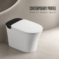 Toilette intelligente avec bidet intégré, cuvette allongée, drainage en P/S, chauffage instantané, buse autonettoyante, affichage numérique