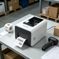 Imprimante d'étiquettes thermiques de bureau Honeywell PC300T, étiqueteuse à ruban PC310T pour l'étiquetage des boîtes d'expédition en entrepôt