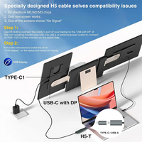 Triple moniteur Portable pour ordinateur portable de jeu Deux extensions d'écran S7 de 16 pouces pour PC/PS5/PS3/tablette