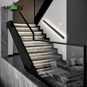 Senmry stile moderno in metallo alluminio battiscopa profili per scale a scopo decorativo - Product Image 6