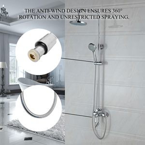 Tuyau de douche flexible G1/2 à connexion universelle 1,6 m, anti-torsion, pour douchette à main, protection double anti-pliure, pour salle de bain - Product Image 5