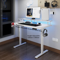 Nouvelle Table Ergonomique Moderne pour Esports 2026 – Bureau Électrique à Hauteur Réglable, Moteur Unique, 2 Niveaux, Résistant à l'Eau, Durable pour Ordinateur