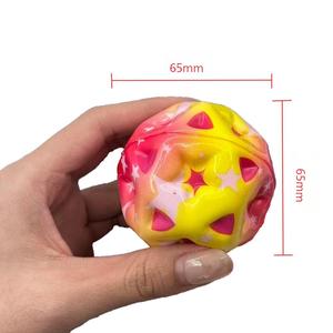 Nuovo Giocattolo Antistress JK, Palla Morbida Colorata ad Alto Rimbalzo in PU <span class=keywords><strong>per</strong></span> <span class=keywords><strong>Bambini</strong></span> - Product Image 4