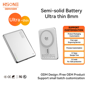 LDB26 Power Bank Wireless 15W con Ricarica PD 20W, 5000/10000mAh Ultra-Sottile in Metallo con Indicatore LED, Certificato 3C CE FCC, Personalizzabile OEM - Product Image 1