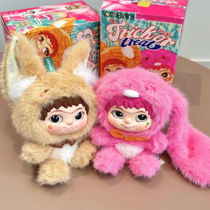 Genuino WAKUKU Fuzzy Dolls Bunny <span class=keywords><strong>Fox</strong></span> PVC Blind Box Mystery Plush Vinyl Doll Animal Toy Cute WAKUKU Blind Box - Product Image 4