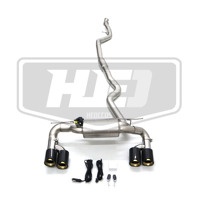 Pour F32 F33 F36 435I 3.0T N55 – Échappement Catback Performance Style M4 Amélioré avec Embouts Professionnels en Acier Inoxydable Doré
