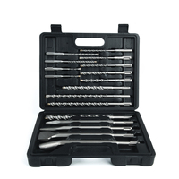 Kit de forets et de burins SDS-PLUS Nesen 17 pièces pour travaux de rénovation domestique, travaux de machinerie, maçonnerie, béton, briques, tâches de rénovation de bâtiments