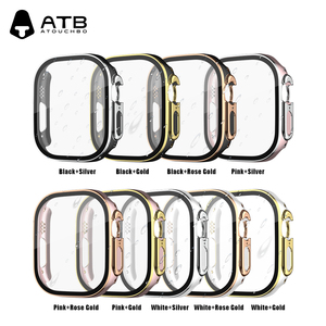 Coque de <span class=keywords><strong>protection</strong></span> en PC liquide avec verre trempé pour <span class=keywords><strong>Apple</strong></span> <span class=keywords><strong>Watch</strong></span> 38 40 42 44 <span class=keywords><strong>45</strong></span> 49 <span class=keywords><strong>mm</strong></span> pour Iwatch - Product Image 2