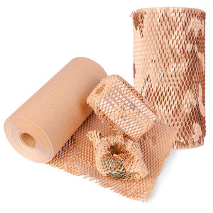 100% papel de embalaje de panal reciclable papel de cojín de panal regalo flor embalaje núcleo papel de regalo Flexible - Product Image 1